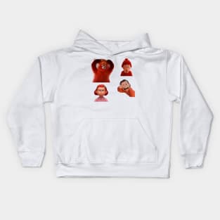 Turning Red Mei Lee sticker pack Kids Hoodie